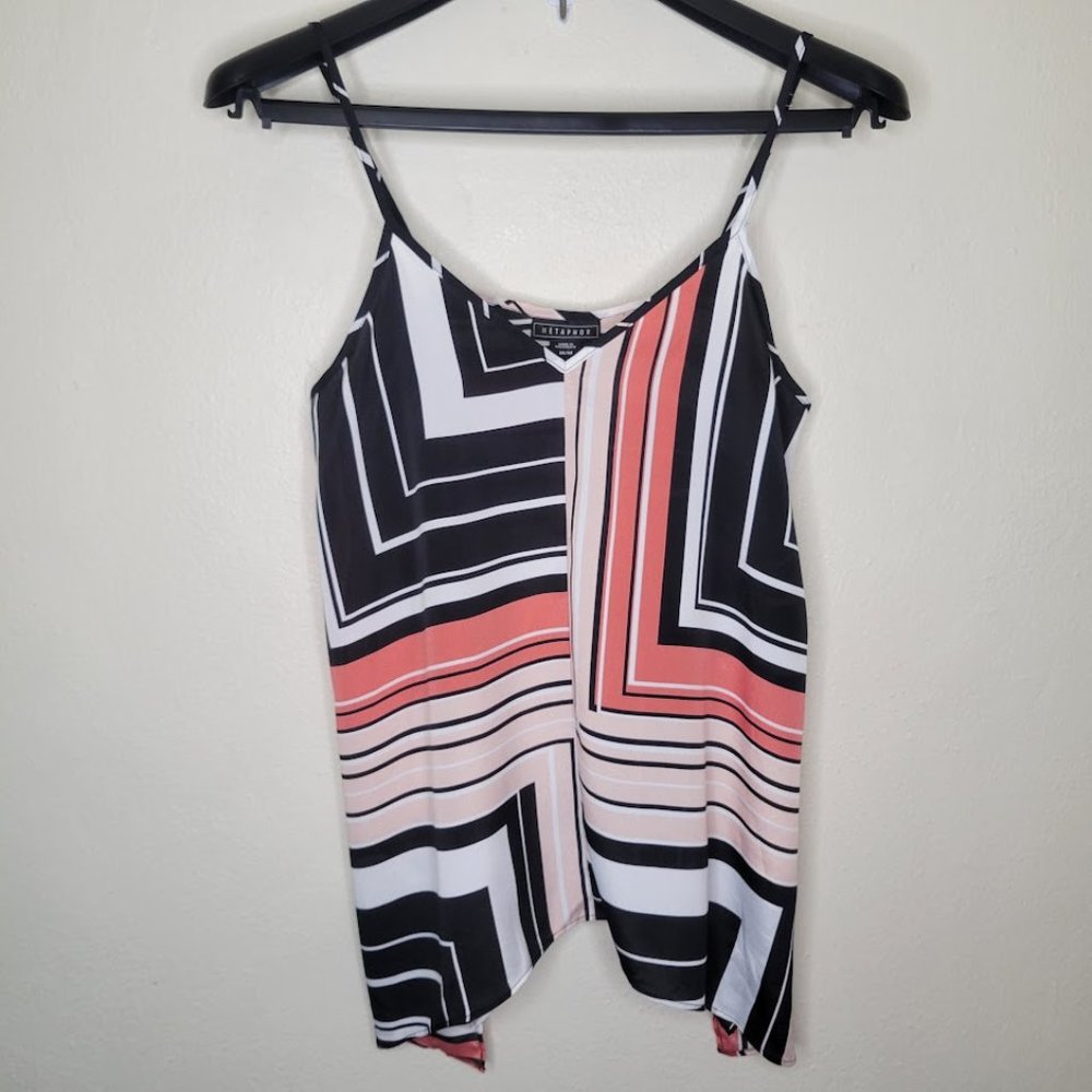 NWT METAPHOR Asymmetrical Hem Tank Top Size M